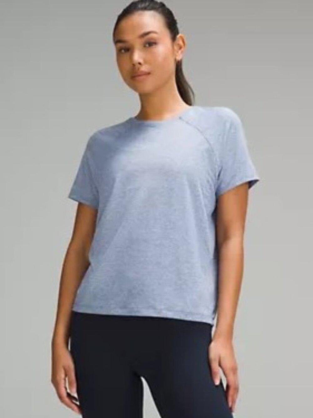 Lululemon License to Train Classic-Fit T-Shirt - 12 Heathered Oasis Blue